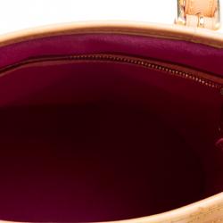 Pre Owned حقيبة باكيت لوي فيتون اصدار محدود بشراشيب كانفاس مونوغرامي متعدد الألوان أبيض