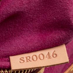 Pre Owned حقيبة باكيت لوي فيتون اصدار محدود بشراشيب كانفاس مونوغرامي متعدد الألوان أبيض