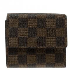 Pre Owned محفظة لوي فيتون كومباكت اليس كانفاس دامييه أيبين