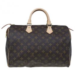 Pre Owned Louis Vuitton Monogram Canvas Speedy 35