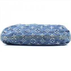 Pre Owned حقيبة لوي فيتون ميني بليتي دنيم مونوغرامي أزرق