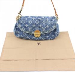 Pre Owned حقيبة لوي فيتون ميني بليتي دنيم مونوغرامي أزرق