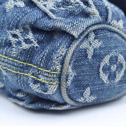 Pre Owned حقيبة لوي فيتون ميني بليتي دنيم مونوغرامي أزرق