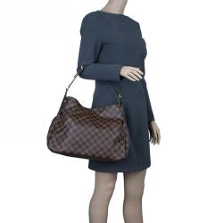 Pre Owned حقيبة لوي فيتون ريغيا كانفاس دامييه إبين بني