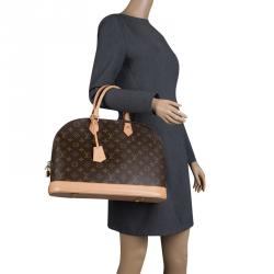 مملوكة مسبقًا حقيبة لوي فيتون ألما كانفاس مونوغرامي