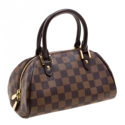 Pre Owned حقيبة لوي فيتون ميني ريبيرا كانفاس دامييه أيبين