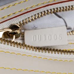 Pre Owned Louis Vuitton White Suhali Leather L'Epanoui PM Bag