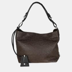 Pre Owned Louis Vuitton Olive Monogram Lambskin Antheia Hobo
