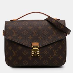 Pre Owned Louis Vuitton Brown Monogram Pochette Metis