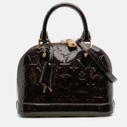 Pre Owned Louis Vuitton Purple Monogram Vernis Alma BB