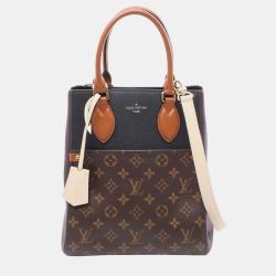 Pre Owned Louis Vuitton Brown Monogram Fold Tote MM