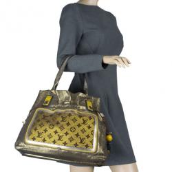 Pre Owned Louis Vuitton Gold Lurex Limited Edition Sunbird Bag