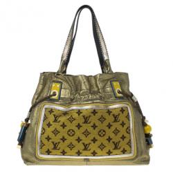 Pre Owned Louis Vuitton Gold Lurex Limited Edition Sunbird Bag