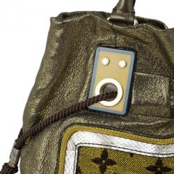 Pre Owned Louis Vuitton Gold Lurex Limited Edition Sunbird Bag