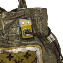 Pre Owned Louis Vuitton Gold Lurex Limited Edition Sunbird Bag