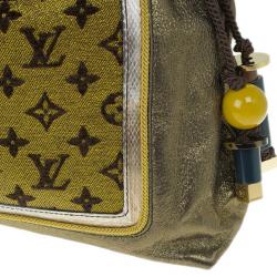 Pre Owned Louis Vuitton Gold Lurex Limited Edition Sunbird Bag