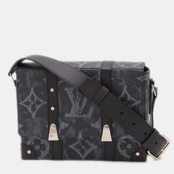 Pre Owned Louis Vuitton Black Monogram Pastel Trunk Messenger Pm Bag