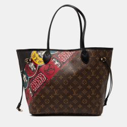 Pre Owned Louis Vuitton Brown Monogram Kabuki Neverfull MM