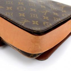 Pre Owned Louis Vuitton Monogram Canvas Cartouchiere MM Bag