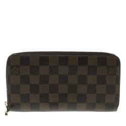 Pre Owned محفظة لوي فيتون زيبي كانفاس دامييه أيبين