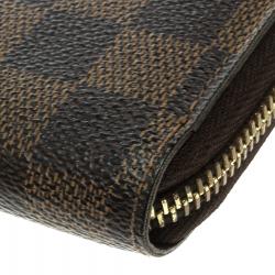 Pre Owned محفظة لوي فيتون زيبي كانفاس دامييه أيبين