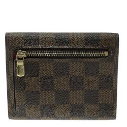 Pre Owned Louis Vuitton Damier Ebene Canvas Koala Wallet