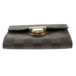 Pre Owned Louis Vuitton Damier Ebene Canvas Koala Wallet