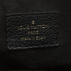 Pre Owned Louis Vuitton Black Monogram Canvas Pallas Bag