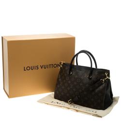 Pre Owned Louis Vuitton Black Monogram Canvas Pallas Bag
