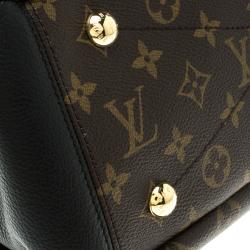 Pre Owned Louis Vuitton Black Monogram Canvas Pallas Bag