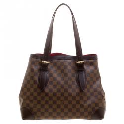 Pre Owned Louis Vuitton Damier Ebene Canvas Hampstead MM Bag