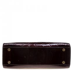 Pre Owned Louis Vuitton Amarante Monogram Vernis Brea GM Bag