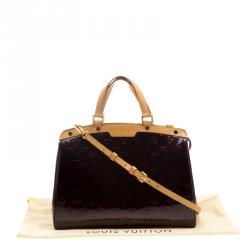 Pre Owned Louis Vuitton Amarante Monogram Vernis Brea GM Bag