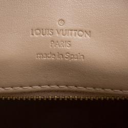 Pre Owned Louis Vuitton Lime Vernis Monogram Houston Tote