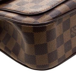 Pre Owned Louis Vuitton Damier Ebene Canvas Aubagne Bag