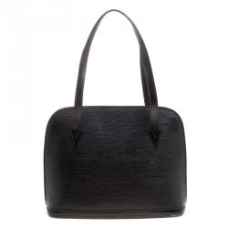 Pre Owned Louis Vuitton Black Epi Leather Lussac Bag