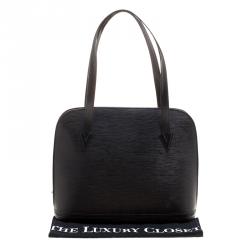 Pre Owned Louis Vuitton Black Epi Leather Lussac Bag