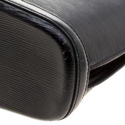 Pre Owned Louis Vuitton Black Epi Leather Lussac Bag