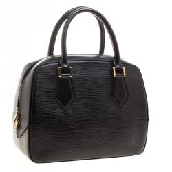 Pre Owned Louis Vuitton Black Epi Leather Sablons Bag