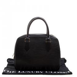 Pre Owned Louis Vuitton Black Epi Leather Sablons Bag