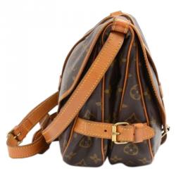 Pre Owned Louis Vuitton Monogram Canvas Saumur 30 Bag