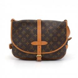 Pre Owned Louis Vuitton Monogram Canvas Saumur 30 Bag