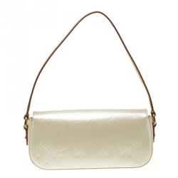 Pre Owned Louis Vuitton Perle Monogram Vernis Malibu Street Clutch