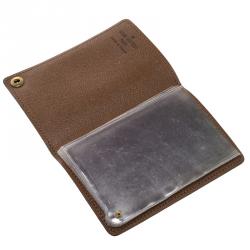 Pre Owned Louis Vuitton Monogram Canvas Pression Card Holder
