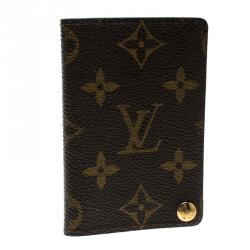 Pre Owned Louis Vuitton Monogram Canvas Pression Card Holder