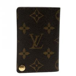 Pre Owned Louis Vuitton Monogram Canvas Pression Card Holder