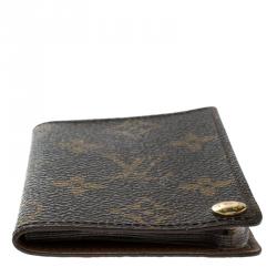 Pre Owned Louis Vuitton Monogram Canvas Pression Card Holder