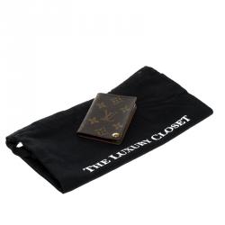 Pre Owned Louis Vuitton Monogram Canvas Pression Card Holder
