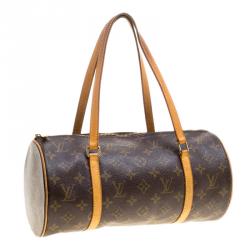 Pre Owned Louis Vuitton Damier Ebene Canvas Papillon 30 Bag