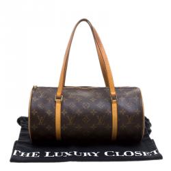Pre Owned Louis Vuitton Damier Ebene Canvas Papillon 30 Bag